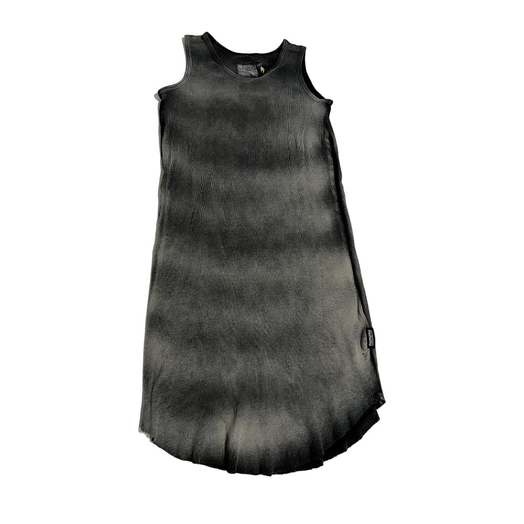 Nununu Black And Gray Kids Dress